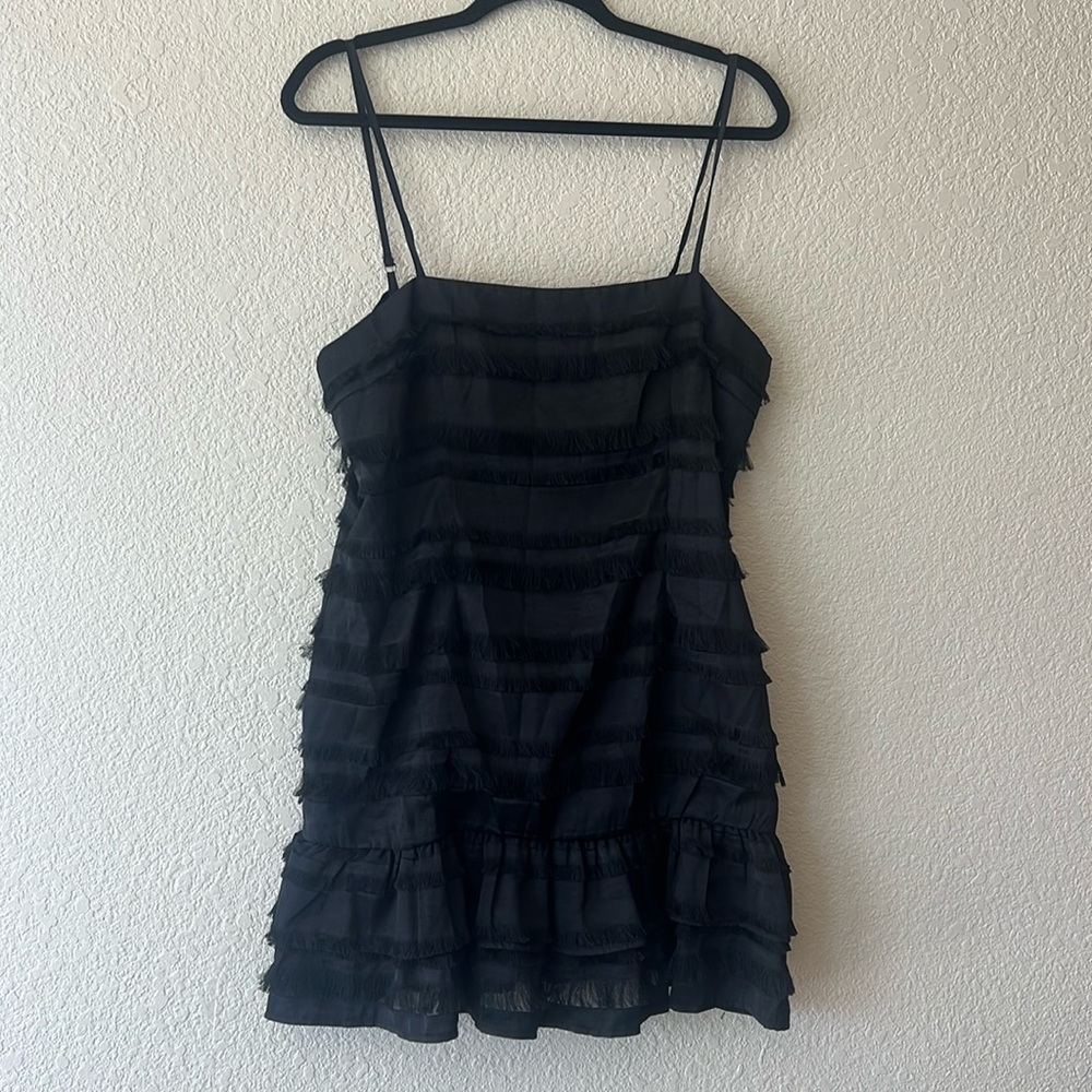 Princess Polly Molina mini dress black size 12 NWT